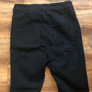 H&M Jeans | Divided Hm Black High Waist Tiesides Sz 4 | Poshmark